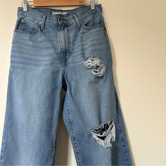 Levi’s ‘94 Baggy Distressed Light Wash Jeans 28 Denim - Picture 3 of 7